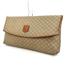 DDP Auth CELINE Vintage Macadam Triomphe Clutch Bag Old Celine Archival 90s picture