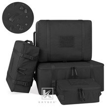 KRYDEX Tactical 4pcs Modular Pouch Set Outdoor Backpack Organizer Travel Pack BK picture
