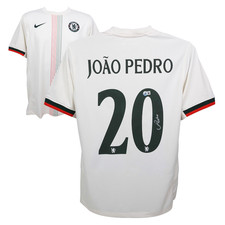 Joao Pedro Signed Chelsea FC Away Soccer Jersey #20 with Beckett COA picture