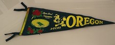 Oregon Ducks Football 1958 Rose Bowl Pennant - Very Rare Vintage picture