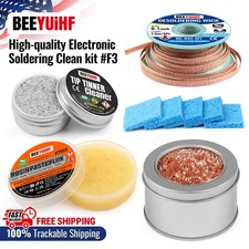 BEEYUIHF Soldering Kit 2 Desoldering Wick 1 Solde Flux 5 Cleaning Sponge for Tip picture