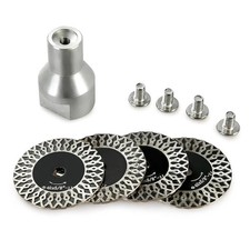 LOZLIN 5-PC 40Mm Diamond Engraving Blade Saw Kit Removable Flange 5/8-11 Thread picture