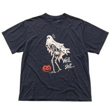 Funny Halloween Skeleton Tee, Vintage Fall Shirt, Spooky Season, Unisex Women picture