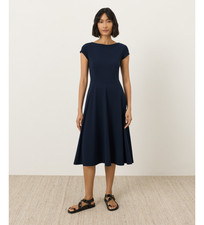 Pact Organic Fit & Flare Ballet Neck Dress picture