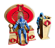 COBRA Commander gold Throne & Podium for 3.75