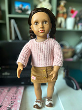 Our Generation 18 in Girl Doll Brown Curly Hair Brown Eyes w/ Outfit & Shoes picture