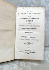 Bowen's Picture of Boston Book w/ two Folding Maps 1838, 3rd Edition picture