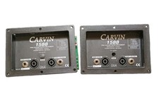 Vintage Pair (2) Carvin 1588 ProSound Crossover Input JackPlates 800W, 4Ohm NOS picture