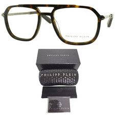 NEW PHILIPP PLEIN VPP018 0722 Dark Tortoise Pilot Optical Frame Eyeglasses picture