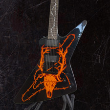 US Metallica’s James Hetfield MX-250 Electric guitar Custom Elk Skull Artwork picture