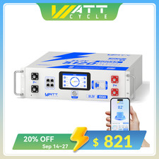 WattCycle 5120Wh 48V 100Ah LiFePO4 Lithium Battery Server Rack Battery Backup picture
