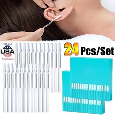 Ear Wax Stick 24 Pcs Sticky Soft Head Ear Swabs, Adhesive Ear Wax Removal Tools picture