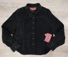 NWT VTG Saguaro West Genuine Leather Suede Western Snap Jacket Women's XL picture