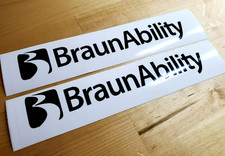 Braunability Wheelchair scooter lift decals Stickers Gloss black 6