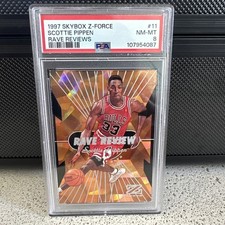 1997-1998 Skybox Z-Force Rave Reviews Scotty Pippen #11 PSA 8 picture