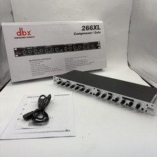 DBX 266XS 2-Channel Compressor/Gate Rack Mount Pro Audio Dynamics Processing picture