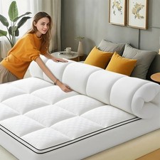Extra Thick Mattress Topper 1000GSM Cooling Breathable Deep Pocket Fitted Pad picture