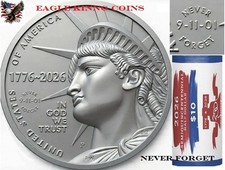 🔥 2026-P  9/11 Privy Enduring Liberty Half Dollar 20 Coin Roll 26R911 PRESALE picture
