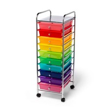 10 Shelf Rolling Cart Rainbow Teacher Supplies - up&up picture