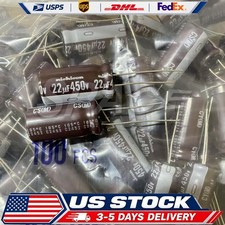 4 pieces 22uf NICHICON 450V great for tube amps VY(M) 12mm X 25mm picture