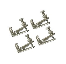 4pcs Violin Fine Tuners - 4/4 Size - Stainless Steel (Silver) picture