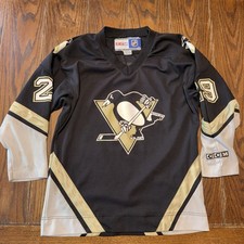 Reebok Marc-Andre Fleury Penguins Jersey Youth Large XL picture