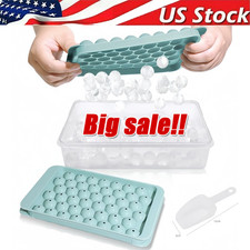 DIY Round Ice Cube Ball Maker PP Tray Silicone Sphere Mold Bar Whiskey Cocktails picture