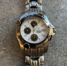 Festina Mens Diver Style Watch 39mm Stainless Steel Case/Band Rotating Bezel A9 picture