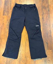 Cabela's Men's Black Nylon Snow Pants L 36x32 Ski Snowboard Pockets picture