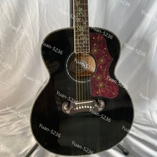 Custom Jumbo J200 Acoustic Electric Guitar Maple Abalone Rounded fret Edge picture