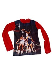 Rare Vintage 70s Wilt Chamberlain Kids Pj Top University Of Kansas 14x19.5 picture