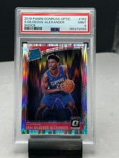 2018 OPTIC SHOCK PRIZM #162 SHAI GILGEOUS-ALEXANDER ROOKIE RC PSA 9 picture