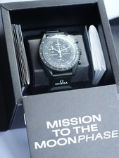 OMEGA x Swatch SNOOPY MISSION TO THE MOONPHASE NEW MOON BLACK EDITION - FULL BOX picture