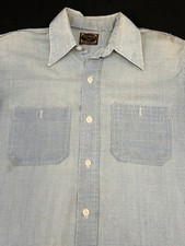 Vintage Washington Dee Cee Mens Work Shirt Worn Out Distressed Sz S/M picture
