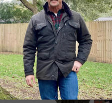 OLIVE ~ BARBOUR SAPPER WAX Jacket MSRP $485 Rugged + Sophisticated picture