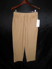 Athleta Size S NWT Brown Farallon Pants Cropped Pull On Drawstring Waist Pockets picture