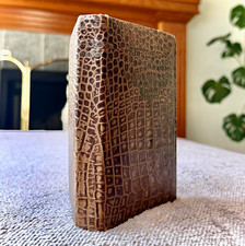 Whittier's Poems Pre 1918 M. A. Donohue Faux Alligator Binding RARE Antique Book picture