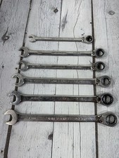 ARMSTRONG 6-Piece Reversible Ratcheting Wrenches USA Metric & SAE VGC picture