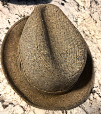 Dobbs Fifth Avenue New York Men's Brown Solid Fedora Hat One Size picture