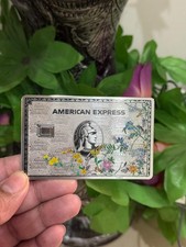Amex Floral Custom Platinum Card Standard Chip Design - 2025 Novelty Design picture