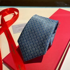 NWT Men's Ferragamo Silk Tie Designer Formal Business New  picture
