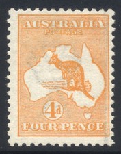 Australia 1913 4d SG6 Mint Cat £100 picture