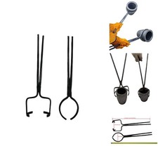 LSMIITTH 4KG-8Kg Crucible Tongs Set Lifting Pouring 19inches picture