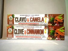 CLOVE & CINNAMON ORGANIC TOOTHPASTE - AL RIYAN 100%Natural Pack of 2 picture