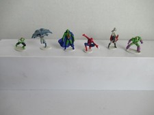 Lot of 6 Heroics Figures Spiderman Batman Thor Martian Man Hunter and More picture