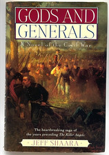 Signed Jeff Shaara Gods and Generals 1st Edition 1st Printing 1996 Hardcover w/D picture