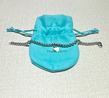 Tiffany & Co. Return to Tiffany 925 Sterling Silver Heart Tag Bead Bracelet picture