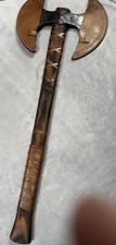 Handmade Berserker Carbon Steel Double Head Large Battle Viking Axe picture