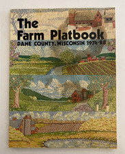 Vintage 1974 Dane County Wisconsin Farm Plat Book Plot Line Maps Farmer Index picture