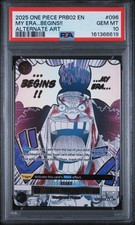 One Piece My Era...Begins Alternate Art PRB02 OP09-096 PSA 10 picture